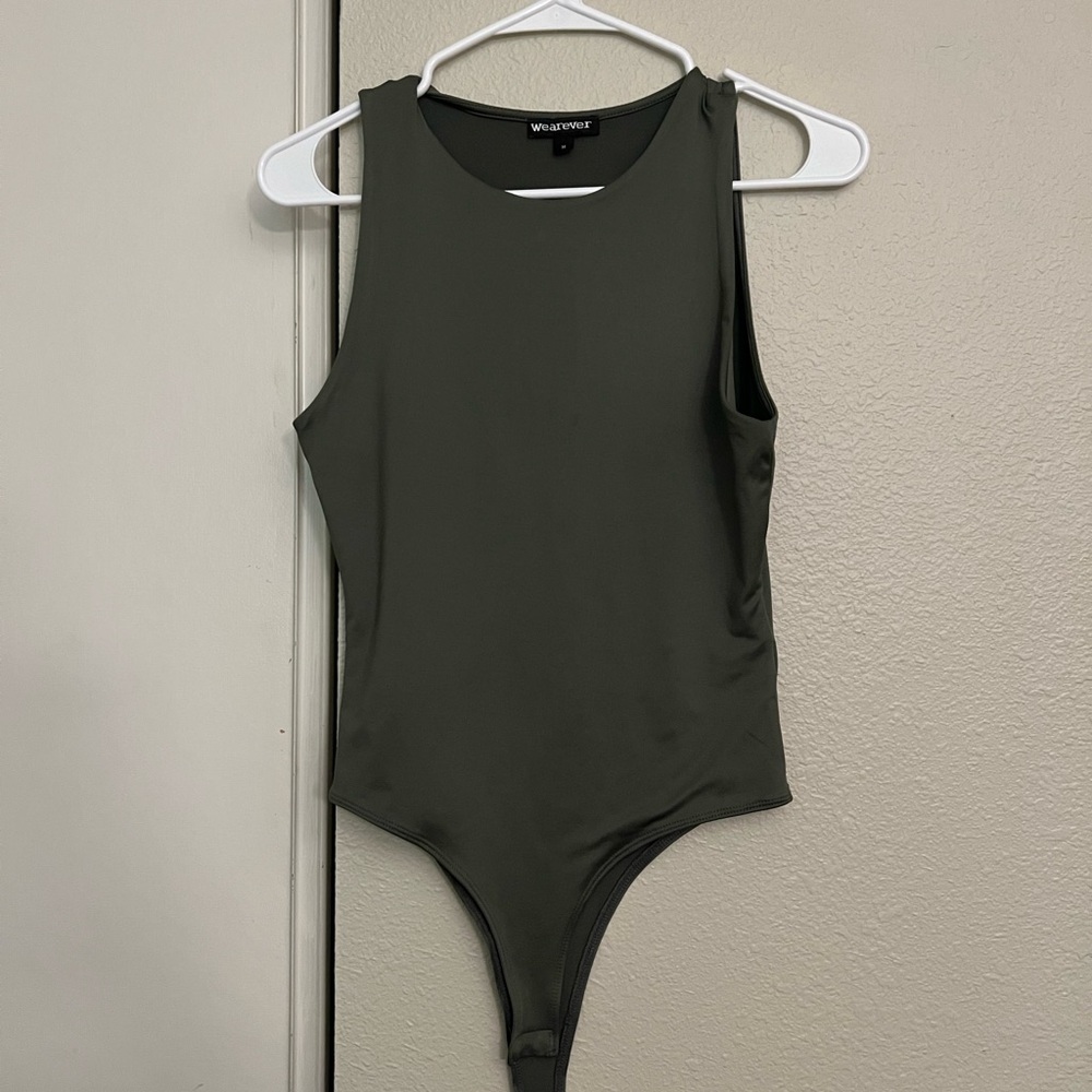 Army green bodysuit